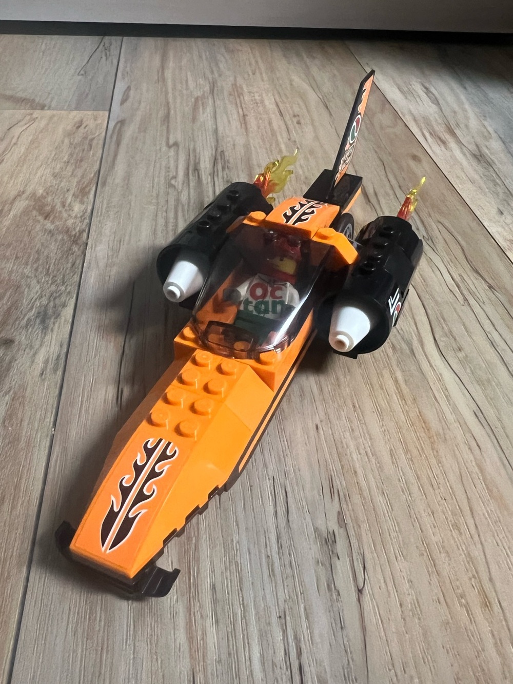 Lego City -  Speed Record Car - Set #60178 ** Fully Assembled & Glued**